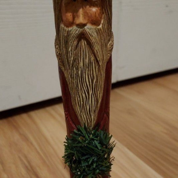 KURT S ADLER RESIN OLD WORLD STYLE SANTA CLAUS 8.5" CANDLESTICK HOLDER - Picture 3 of 10